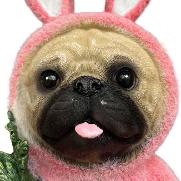Pink Easter Bunny Pug - Picture 9 of 9